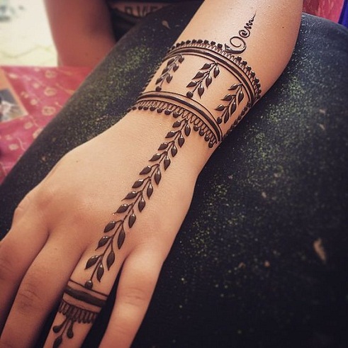 Vine mønster armbånd Mehndi Design