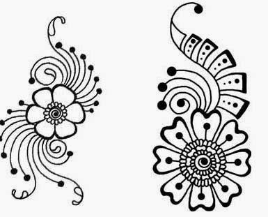 Smukke Flower Mehndi Stencils