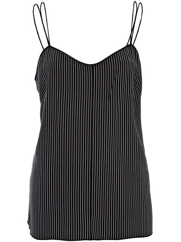 Sort stribe camisole