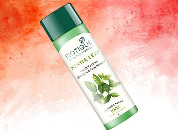 Biotique Henna Leaf Fresh Texture Shampoo og Conditioner