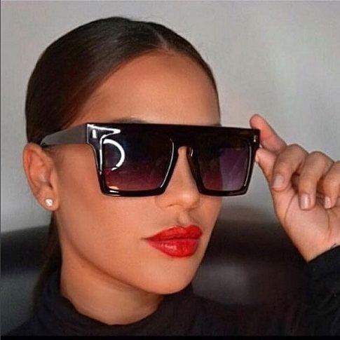 Brun vintage retro solbrille