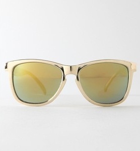 Guldreflekterende solbriller til mænd
