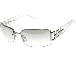 Sølvfarvede kantløse solbriller til kvinder