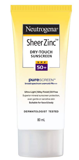 Neutrogena ren zink tør berøring solcreme Spf 50