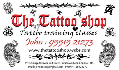 Tatoveringsbutikken i Chennai