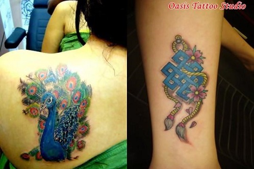 Oasis tetováló stúdió Kolkatában