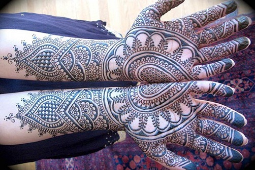 Tükörkép bengáli Mehndi Design