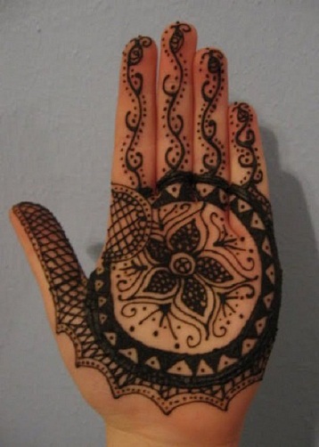 Aranyos bengáli Mehndi Design Vine témával