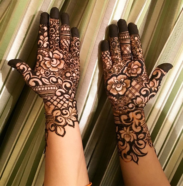 Khaleeji Mehndi Rose Design