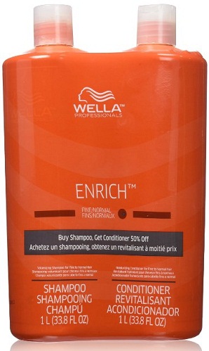 Wella Enrich sampon & amp; Kondicionáló Course Hair Liter Duo 33,8 oz