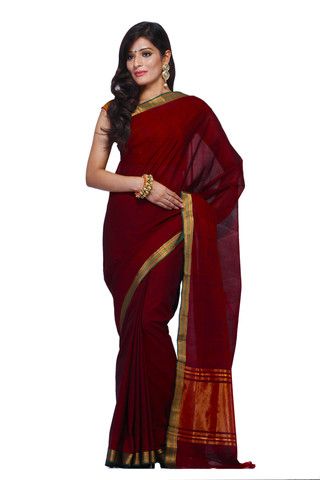 Mangalagiri bomuldssareer Plain Jane