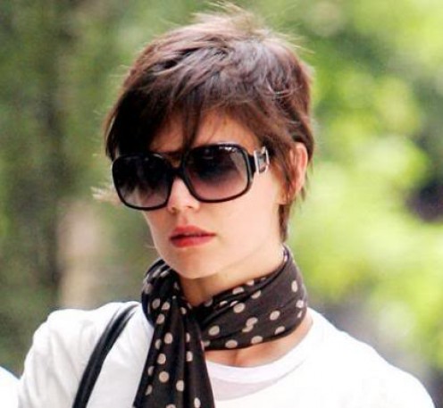 Katie holmes pixie cut