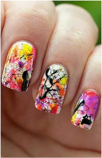 Splatter Nail Art Tutorial