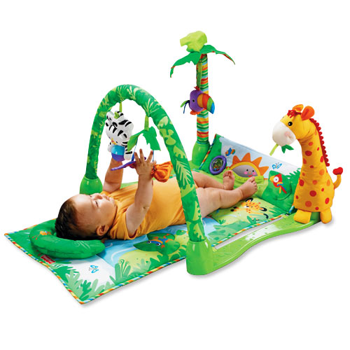 Legetøj til 1 -årig baby - Fisher Price Rain Forest Musical Gym