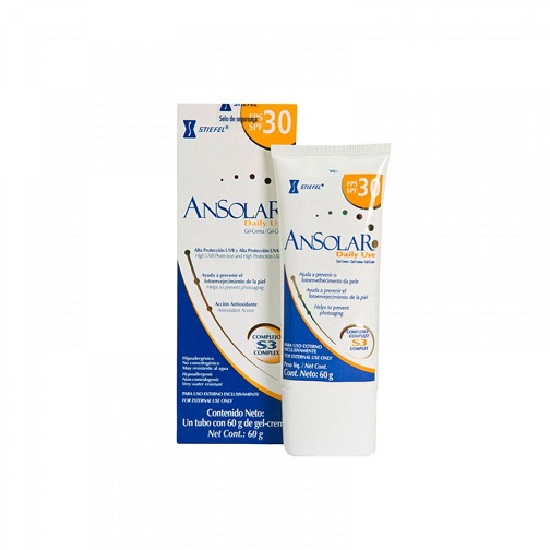 Ansolar daglig brug Gel-creme SPF 30