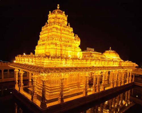 Sripuram arany templom Vellore -ban