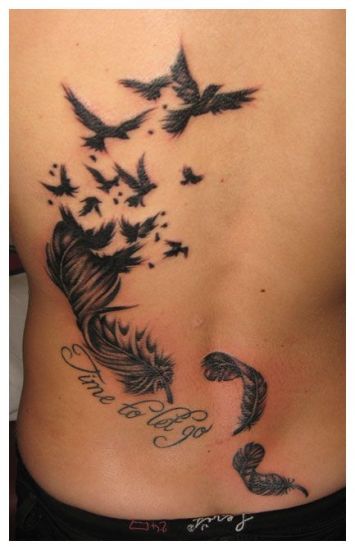 Bursting Birds Tattoo