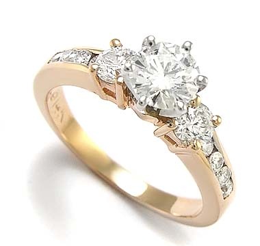 Rózsa arany esküvői gyűrűk nőknek