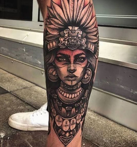 Bedste aztekernes tatoveringsdesign 6