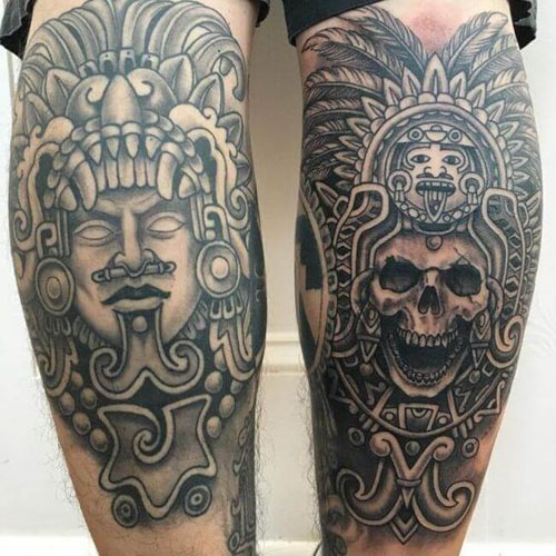 Bedste aztekernes tatoveringsdesign 9