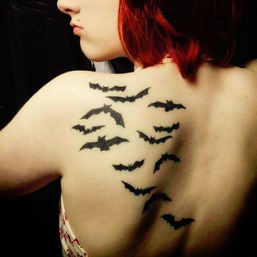 Denevér tetoválás minták és képek 9