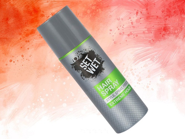 Sæt Wet Extreme Hold Hair Spray til stil, mænd