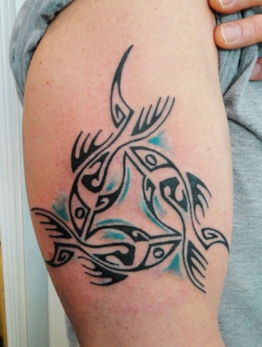 Trio Celtic Tribal Arm Tattoos