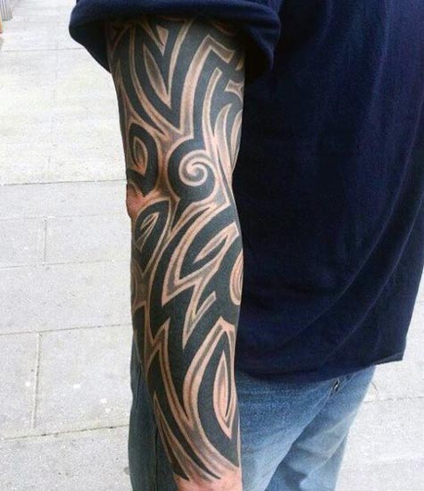 Crazy Tribal Arm Tattoos 4