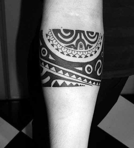 Hawaiian Tribal Arm Tattoo