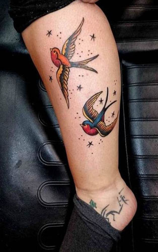 Sparrow Tattoos Betydning og designs 8