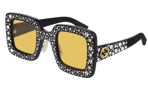 Gucci overdimensionerede designer solbriller