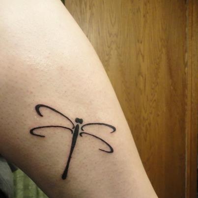 Enkel Dragonfly Tattoo