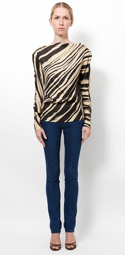 Zebra print top