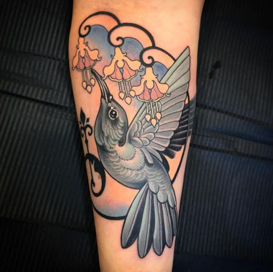 Hummingbird Tattoo Designs 4