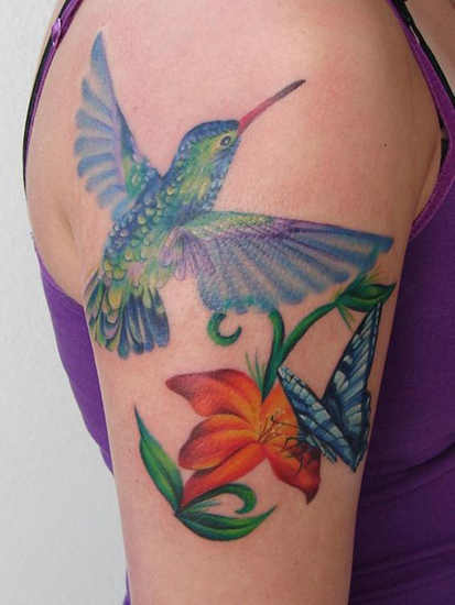 Hummingbird Tattoo Designs 5