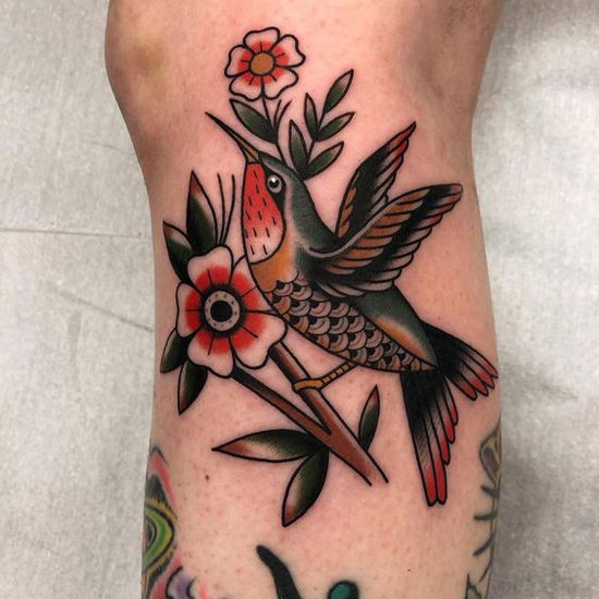 Hummingbird Tattoo Designs 8