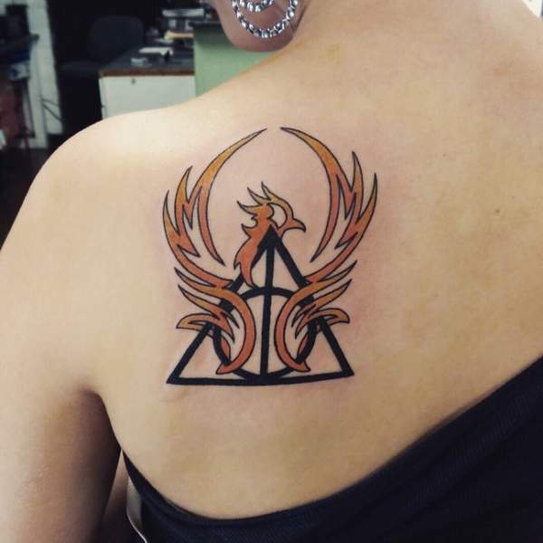 Phoenix Deathly Tattoo Hallows