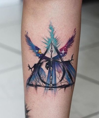 Magisk Deathly Hallows Tattoo