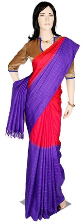 Kanchi Pattu-Violet Pattu Saree