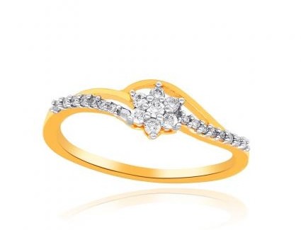 Nakshatra diamant forlovelsesringe i guld