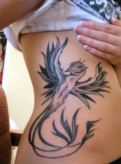 Törzsi Phoenix Tattoo Design