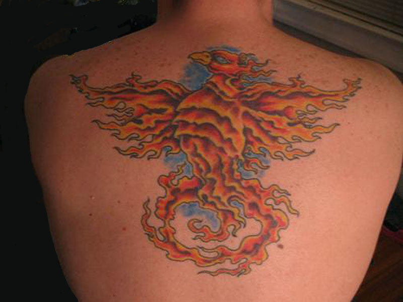 Phoenix tatoveringsdesign med betydninger