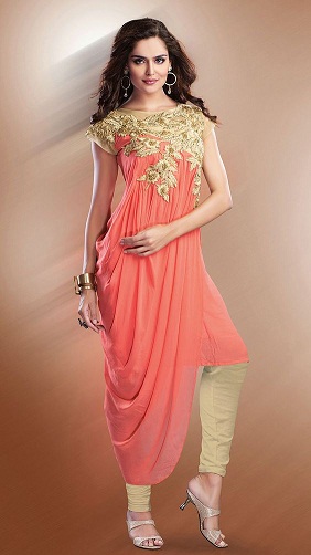 Indo Western Ærmeløs Salwar Kameez