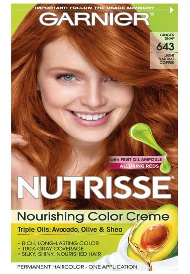 Garnier hajszín Nutrisse tápláló színű világos réz