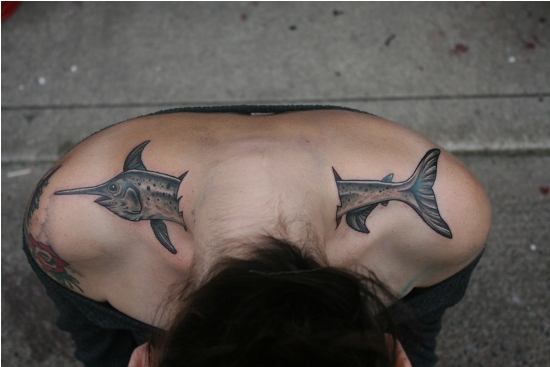 Dolphin Tattoo Designs for Neck