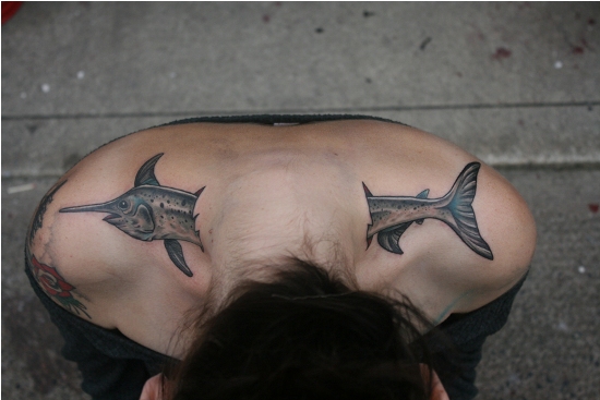 Dolphin Tattoo Designs til hals