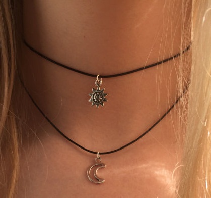 Sun And Moon Choker halskæde