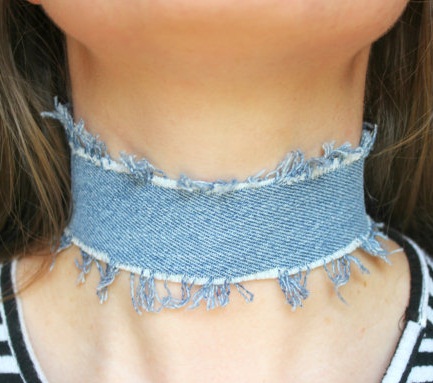 Jeans Choker halskæde