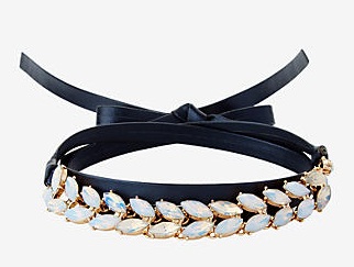 Sort og sten choker halskæde