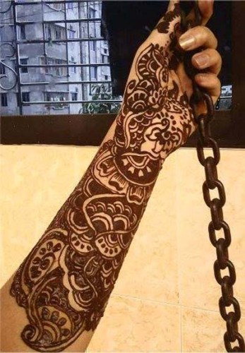 Pakistanske Mehandi -designs til fulde hænder